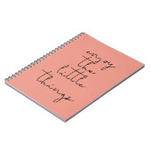 Geniet van de kleine dingen notitieboek (Linkerzijde)