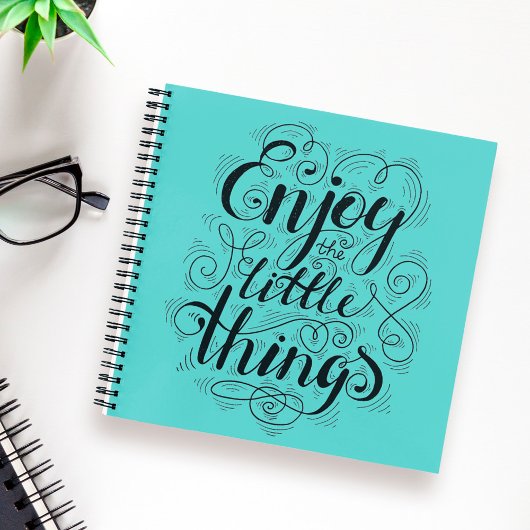 Geniet van de kleine dingen notitieboek