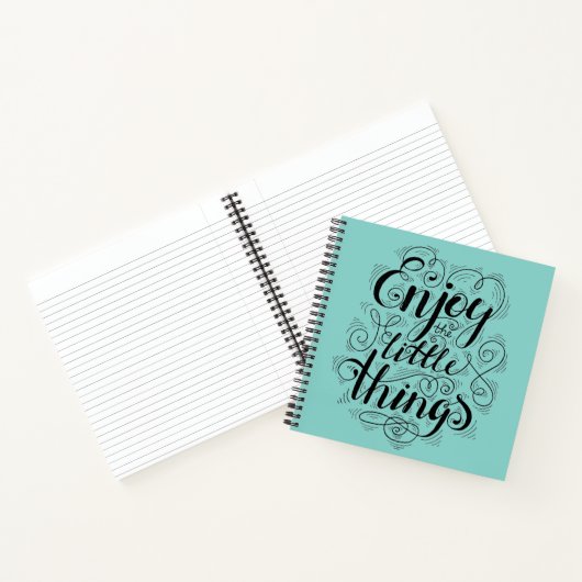 Geniet van de kleine dingen notitieboek (Binnen)