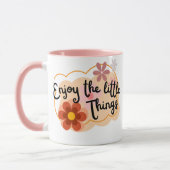 Geniet van de Kleine Dingen - Positieve Vibes Mok (Links)