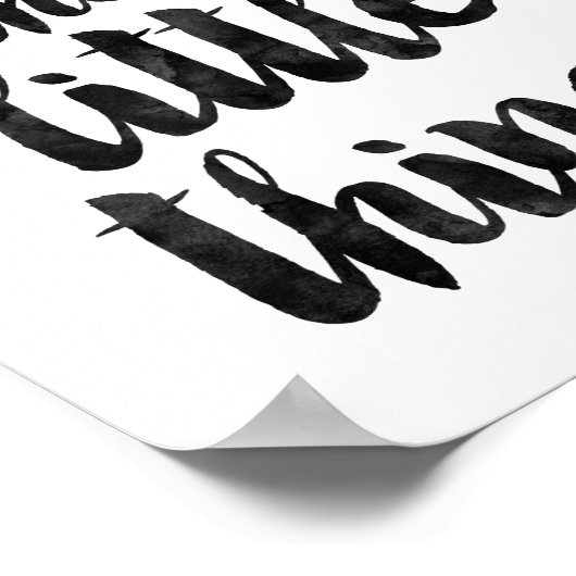 Geniet van de kleine dingen poster (Hoek)