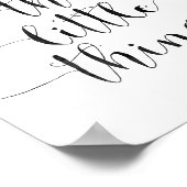 Geniet van de kleine dingen poster (Hoek)