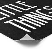 Geniet van de kleine dingen poster (Hoek)