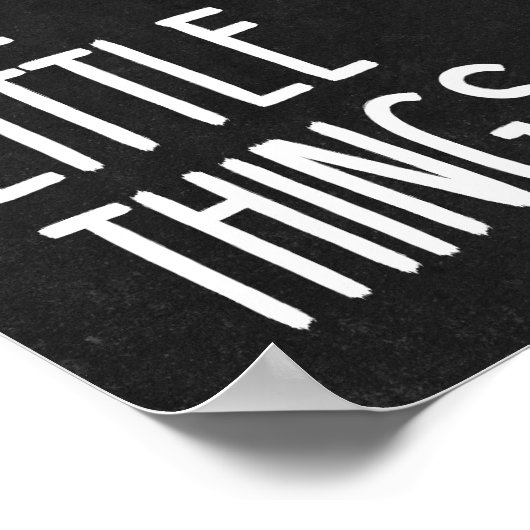 Geniet van de kleine dingen poster (Hoek)