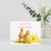 Geniet van de kleine dingen, slangen briefkaart (Staand voorkant)