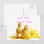 Geniet van de kleine dingen, slangen briefkaart (Voorkant / Achterkant)