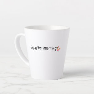 Geniet Van De Kleine Dingen Spreuk Latte Mok