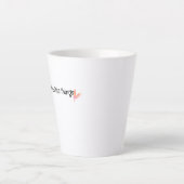 Geniet Van De Kleine Dingen Spreuk Latte Mok (Voorkant)