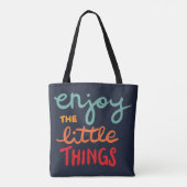 Geniet van de kleine dingen tote bag (Achterkant)