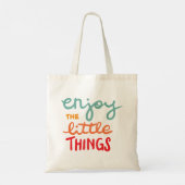 Geniet van de kleine dingen tote bag (Achterkant)