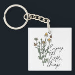 Geniet van de kleine Dingen Wildflower Daisy Sleutelhanger<br><div class="desc">Geniet van de kleine Dingen Wildflower Daisy-Sleutelhanger</div>