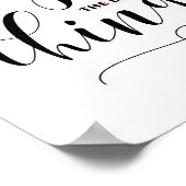 Geniet van de kleine dingen | Zwarte Moderne kalli Poster (Hoek)