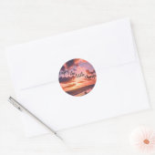 Geniet van de kleine dingetjes ronde sticker (Envelop)