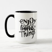 Geniet van de kleine mok (Links)