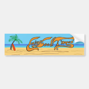 Geniet van de Logo voor bestrating van de Good Tim Bumpersticker
