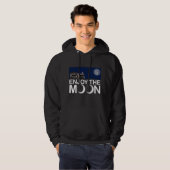 Geniet van de maan hoodie (Voorkant volledig)