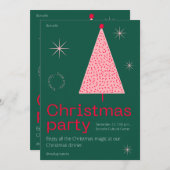 Geniet van de magische kerstuitnodiging kaart (Voorkant / Achterkant)