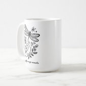 Geniet van de magische momenten van het leven koffiemok (Voorkant links)