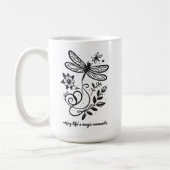 Geniet van de magische momenten van het leven koffiemok (Links)