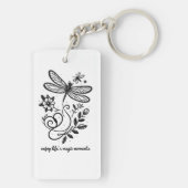 Geniet van de magische momenten van het leven sleutelhanger (achterkant)