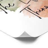 Geniet van de minimalistische Waterverf van kleine Poster (Hoek)