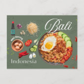 Geniet van de nasi goreng post Kaart (Voorkant)