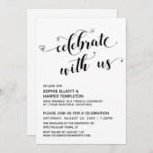 Geniet van de ontvangst van onze harten in zwart-w kaart (Voorkant / Achterkant)