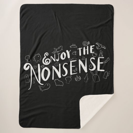 Geniet van de onzin sherpa deken (Voorkant)