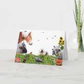 Geniet van de overvloed aan aarde :HappyThanksgivi Feestdagen Kaart (Voorkant)