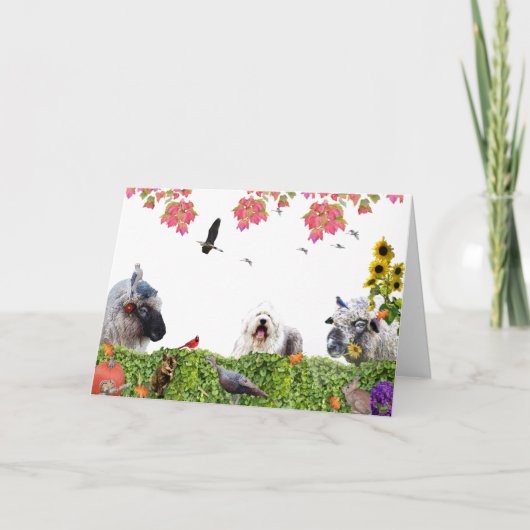 Geniet van de overvloed aan aarde :HappyThanksgivi Feestdagen Kaart (Voorkant)