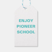 Geniet van de Pioneer School | JW Cadeaulabel (Voorkant)