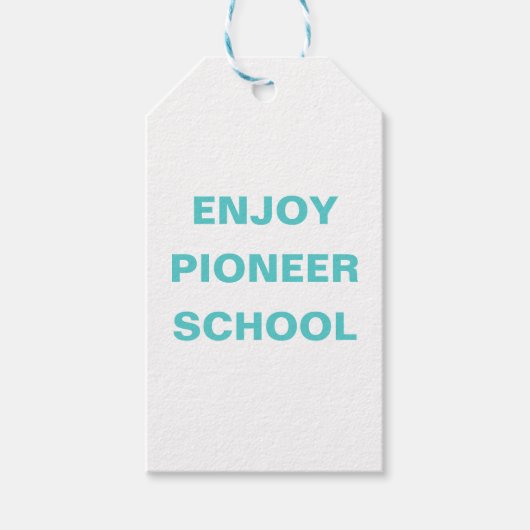 Geniet van de Pioneer School | JW Cadeaulabel (Voorkant)