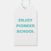 Geniet van de Pioneer School | JW Cadeaulabel (Achterkant)