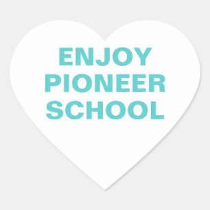Geniet van de Pioneer School JW Hart Sticker