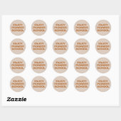 Geniet van de Pioneer School Ronde Sticker (Vel)