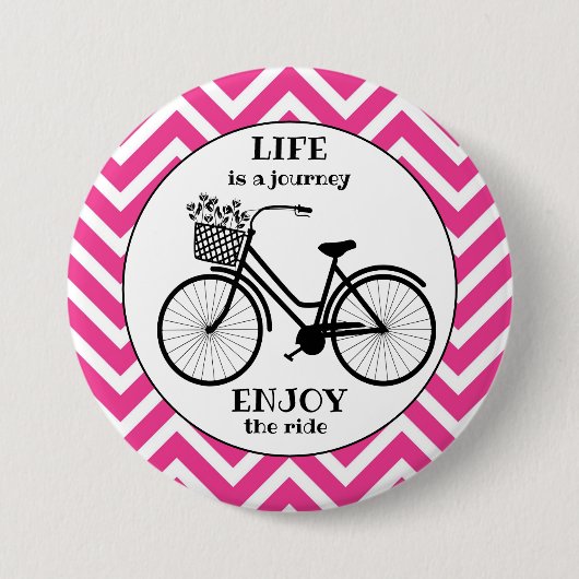 Geniet van de  prijsopgave voor fietsen ronde button 7,6 cm (Voorkant)