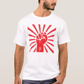 Geniet van de regen voor de protestbijeenkomst. t-shirt (Voorkant)