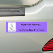 Geniet van de reis - Bumpersticker (Op auto)