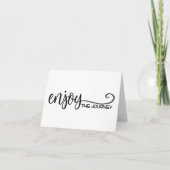 ** GENIET VAN DE REIS** GEFELICITEERD FEESTDAGEN KAART (Voorkant)