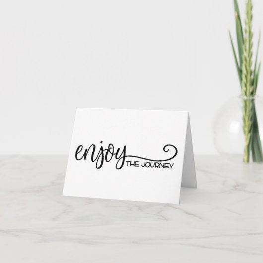 ** GENIET VAN DE REIS** GEFELICITEERD FEESTDAGEN KAART (Voorkant)