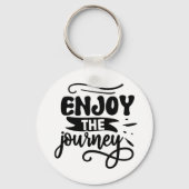 Geniet van de reis Inspirerend Quote Sleutelhanger (Voorkant)