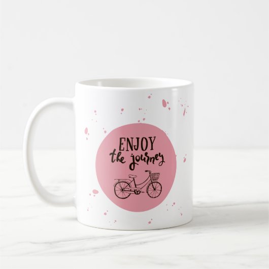 Geniet van de reis koffiemok (Links)