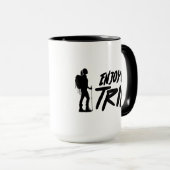 Geniet van de reis mok (Voorkant rechts)