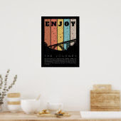 Geniet van de reis - Paulo Coelho Quote Poster (Keuken)