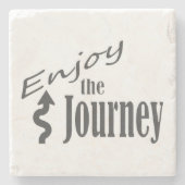Geniet van de reis - Reizen - Stone Onderzetter (Voorkant)