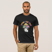 Geniet van de Reis – Retro Paddenstoel Psychedelic T-shirt (Voorkant volledig)