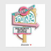 Geniet van de reis sticker (Vel)