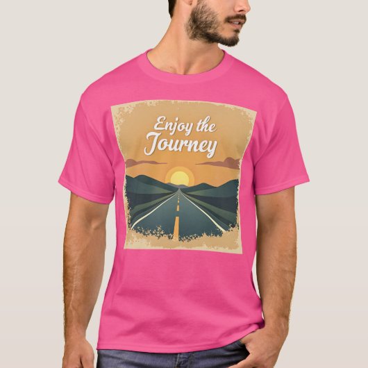 Geniet van de reis t-shirt (Voorkant)