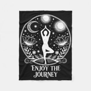 Geniet Van De Reis Yoga Hemelse Meditatie Vrede Fleece Deken