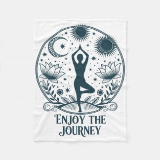 Geniet Van De Reis Yoga Hemelse Meditatie Vrede Fleece Deken